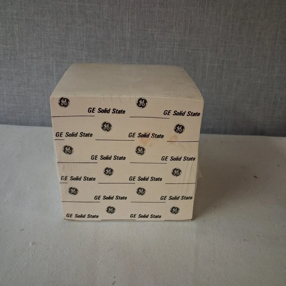 Vintage GE Solid State Scratch Paper Cube Memo Note Pad Desk Office 4x4